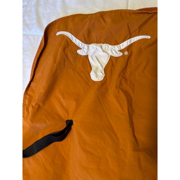 Texas Longhorns Fleece Throw Blanket Burnt Orange Embroidered Logo 48x56 - Picture 5 of 5
